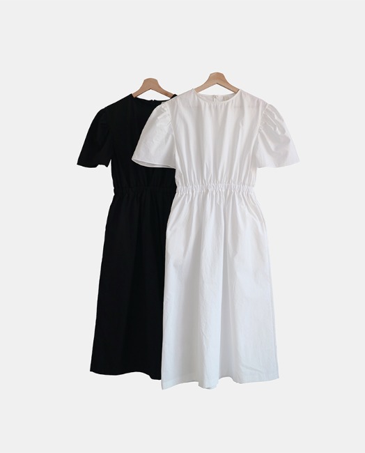 벌룬 퍼프 드레스 (블랙)