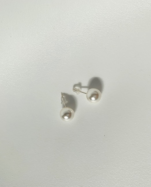 classic pearl earring (10mm은침)