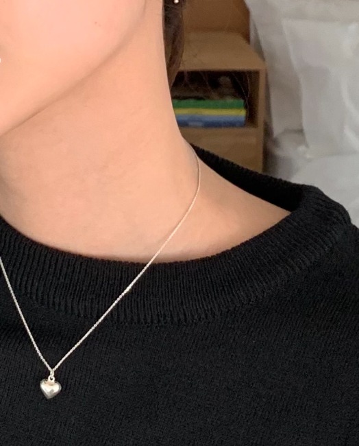 (92.5 silver) heart necklace